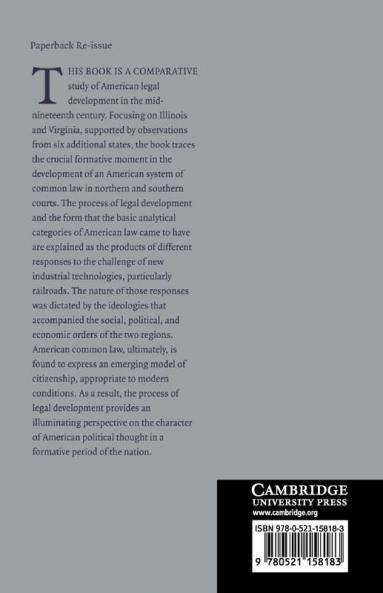 The Creation of American Common Law 1850-1880