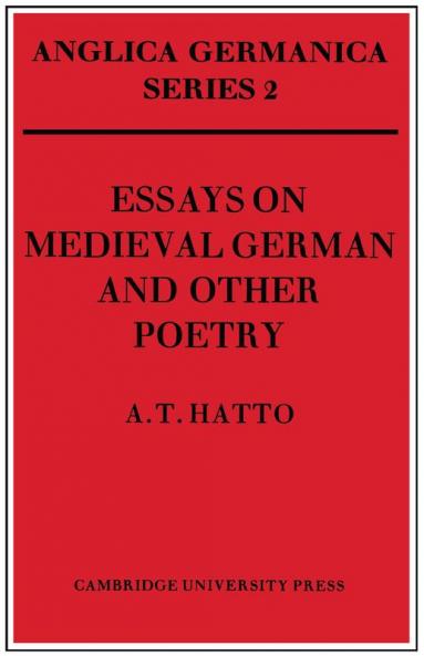 Essays on Medieval German and Other Poetry