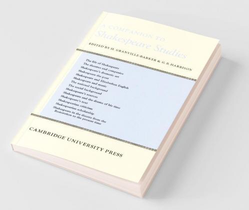 A Companion to Shakespeare Studies