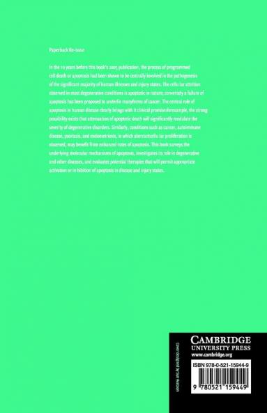 Apoptosis in Health and Disease