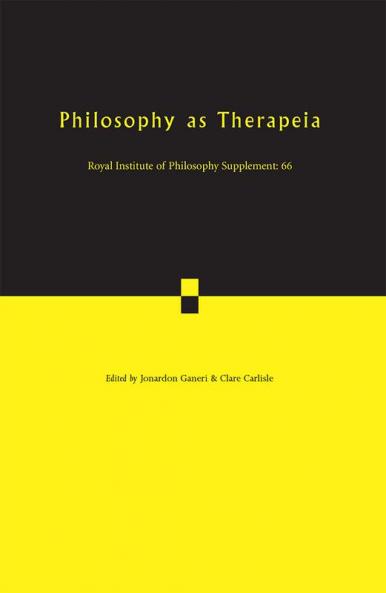 Philosophy as Therapeia