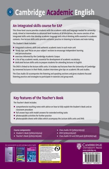 Cambridge Academic English B2 Upper Intermediate Teacher's Book