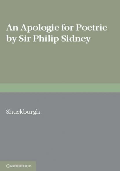 An Apologie for Poetrie by Sir Philip Sidney