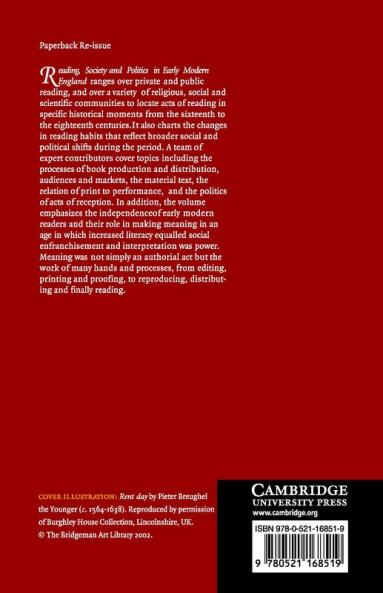 Reading Society and Politics in Early Modern England