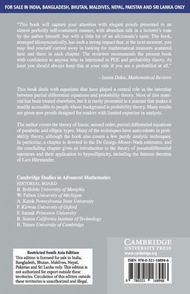 Partial Differential Equations for Probabilists (South Asia Edition)