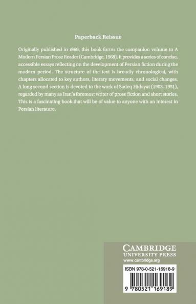 Modern Persian Prose Literature