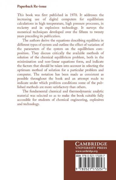 The Computation of Chemical Equilibria