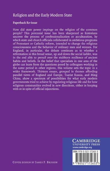 Religion and the Early Modern State