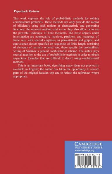Probabilistic Methods in Combinatorial Analysis