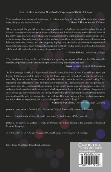 Cambridge Handbook of Experimental Political Science