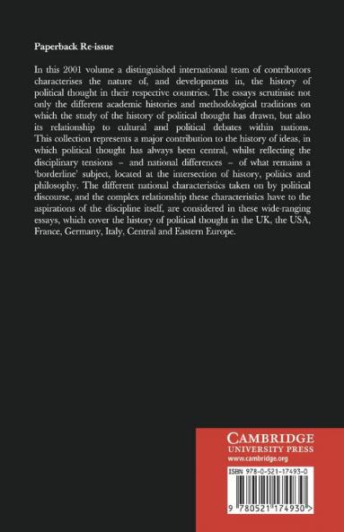 The History of Political Thought in National Context