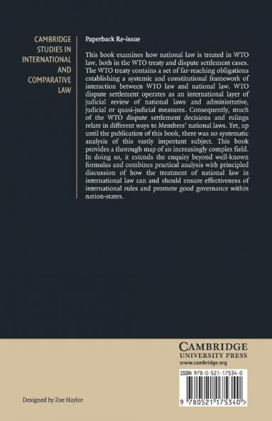 National Law in Wto Law