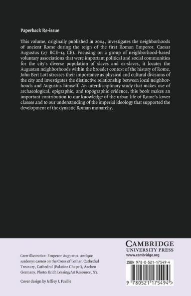 The Neighborhoods of Augustan Rome