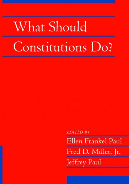 What Should Constitutions Do?