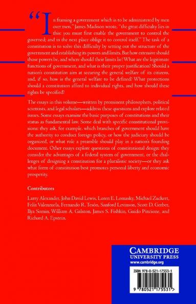 What Should Constitutions Do?