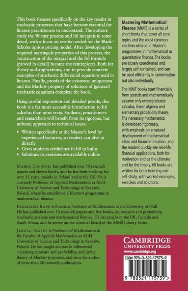 Stochastic Calculus for Finance