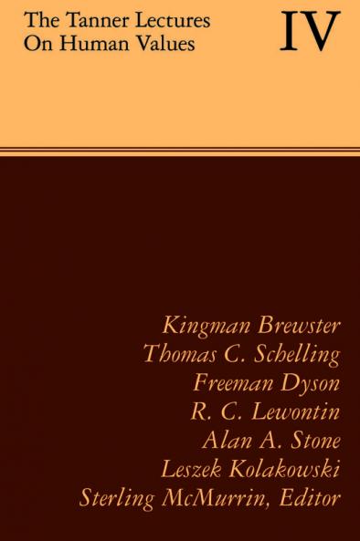 The Tanner Lectures on Human Values