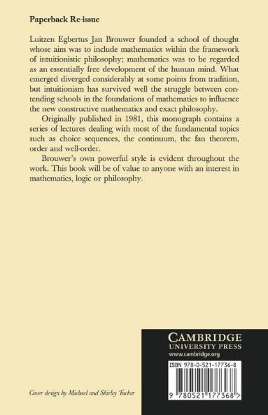 Brouwer's Cambridge Lectures on Intuitionism