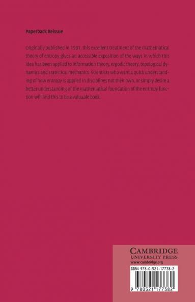 Mathematical Theory of Entropy