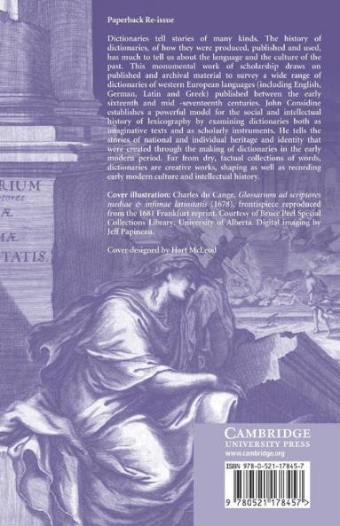 Dictionaries in Early Modern Europe