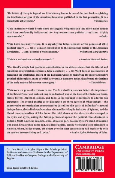 The Politics of Liberty in England and Revolutionary America