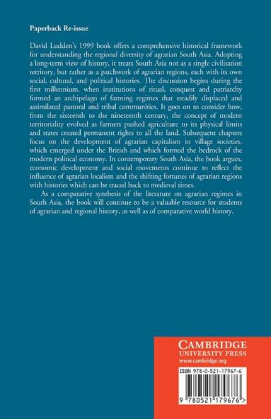 An Agrarian History of South Asia