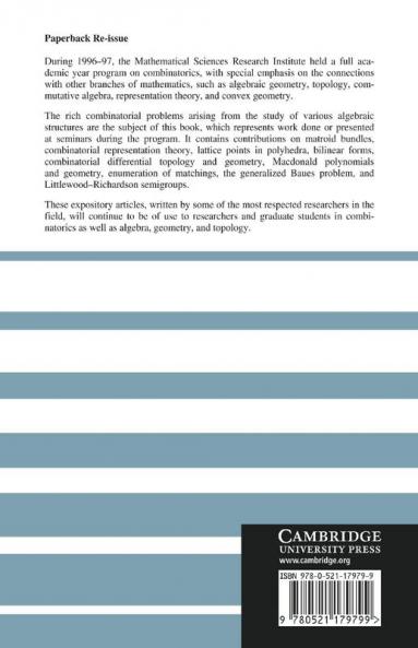 New Perspectives in Algebraic Combinatorics