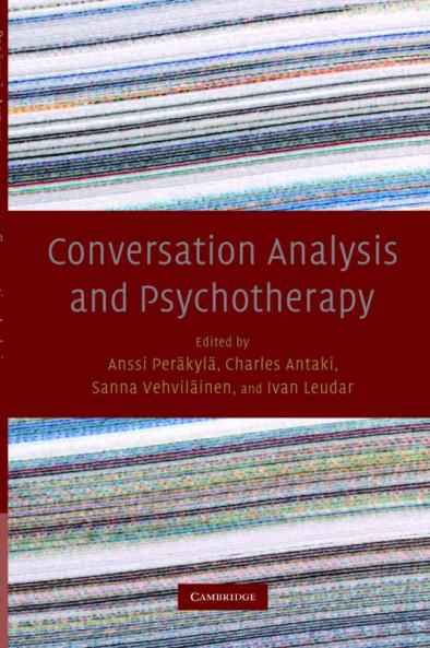 Conversation Analysis and Psychotherapy