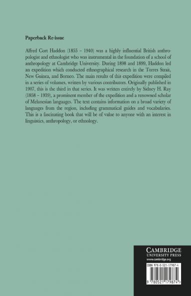 Reports of the Cambridge Anthropological Expedition to Torres Straits