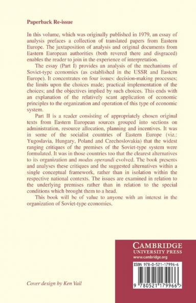 Organizational Alternatives in Soviet-Type Economies