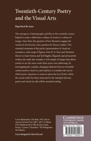 Twentieth-Century Poetry and the Visual Arts