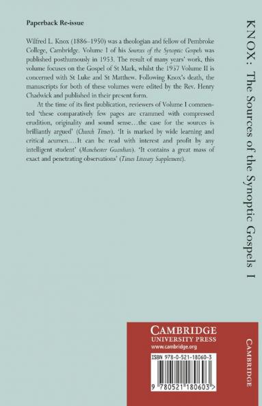 The Sources of the Synoptic Gospels