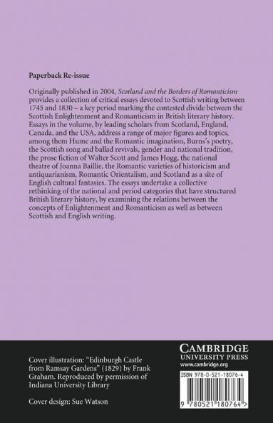 Scotland and the Borders of Romanticism