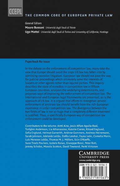 The Enforcement of Competition Law in Europe