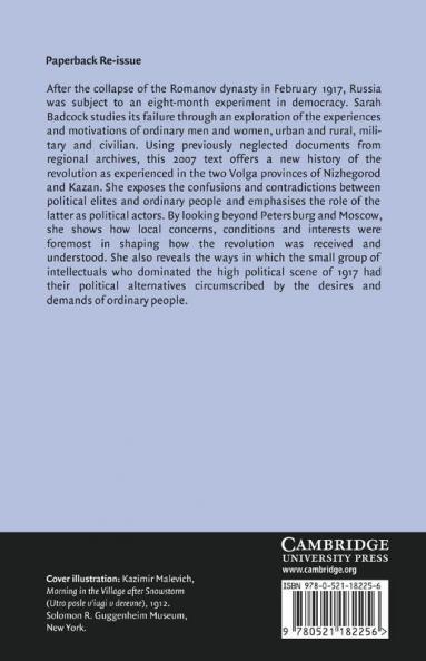Politics and the People in Revolutionary Russia