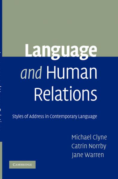 Language and Human Relations