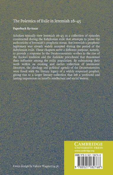 The Polemics of Exile in Jeremiah 26-45
