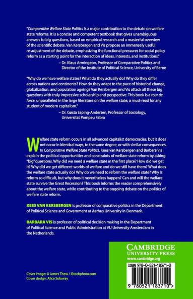 Comparative Welfare State Politics