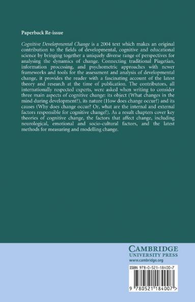 Cognitive Developmental Change
