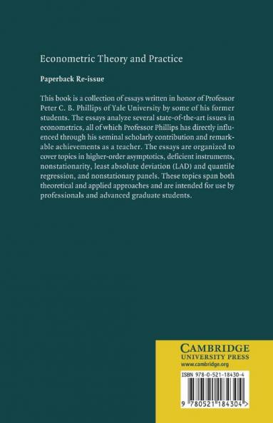 Econometric Theory and Practice