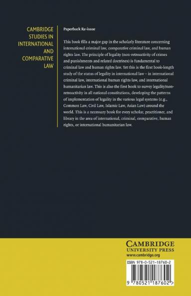 The Principle of Legality in International and Comparative Criminal Law