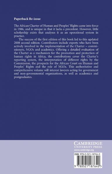 The African Charter on Human and Peoples' Rights