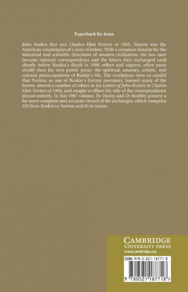 The Correspondence of John Ruskin and Charles Eliot Norton