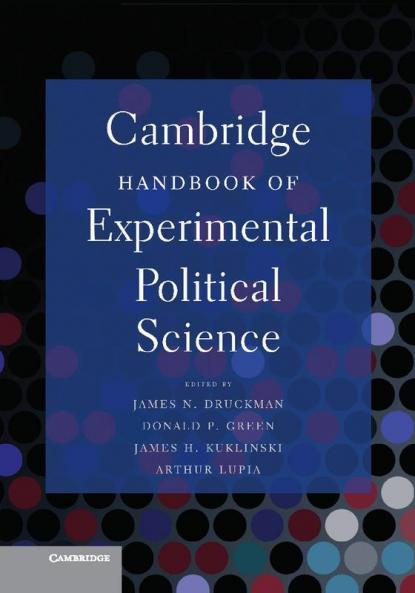 Cambridge Handbook of Experimental Political             Science