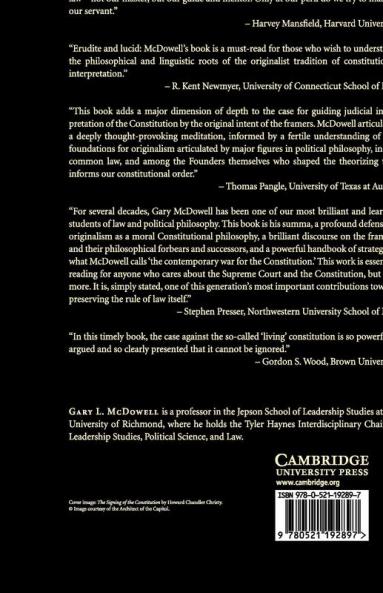 The Language of Law and the Foundations of American Constitutionalism