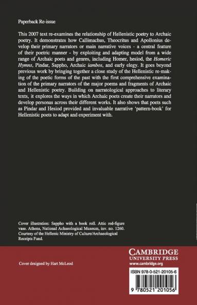 The Narrator in Archaic Greek and Hellenistic Poetry