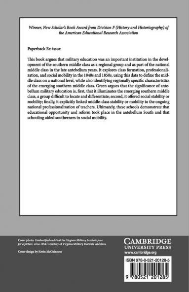 Military Education and the Emerging Middle Class in the Old South