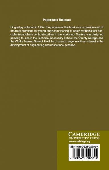 Exercises in Workshop Mathematics for Young Engineers