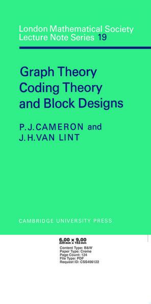 Graph Theory Coding Theory and Block Designs