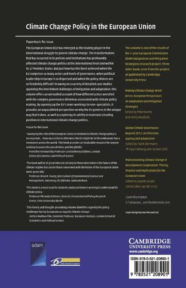 Climate Change Policy in the European Union